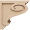 Ekena Millwork 12"W x 12"D x 12"H Wide Scroll Rough Cedar Woodgrain TimberThane Corbel, Primed Tan CORUR12X12X12SCRRCPR - alternate 2